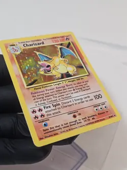 Charizard Pokemon Card TCG Base Holo Rare 4/102 Vintage 1999 WOTC - Image 5