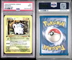 Nidoran - 1st Edition - 57/64 Jungle - WOTC Unlimited - Pokemon TCG - PSA 9 MINT - Image 3
