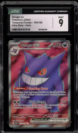 Pokemon Gengar ex Temporal Forces Ultra Rare #193 CGC 9 Mint - Image 1