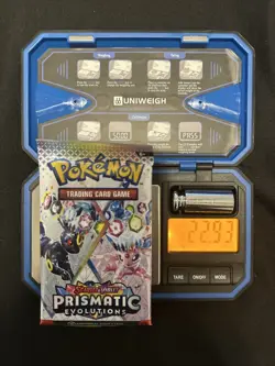 22.93g HEAVY Pokemon TCG Prismatic Evolutions Booster Pack - Image 1