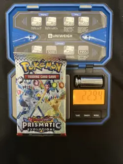 22.94g HEAVY Pokemon TCG Prismatic Evolutions Booster Pack - Image 1