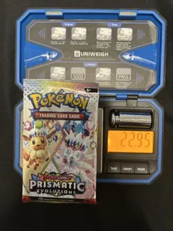 22.95g HEAVY Pokemon TCG Prismatic Evolutions Booster Pack - Image 1