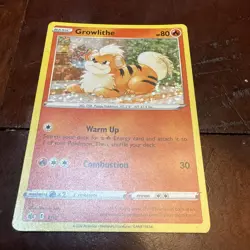 2022 Pokemon McDonalds Match Battle 4/15 Growlithe Holo Card - Image 1