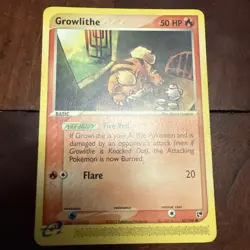 Growlithe 65/100 Pokemon EX Sandstorm Common LP - Image 1