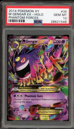 Pokemon M Gengar EX XY Phantom Forces Holo Rare #35 PSA 10 Gem Mint - Image 1
