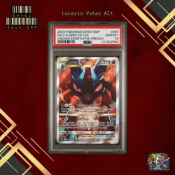 🇫🇷 LUCARIO VSTAR ALTERNATIVE PSA 10 - PROMO SWSH291 FR EB Carte Pokemon 🇫🇷 - Image 1
