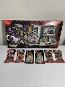 Pokemon Lot of 7 Items as Pictures - S&V Paldean Fates Great Tusk ex PC & More - Image 2