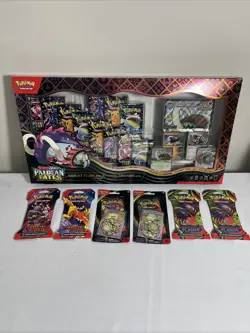 Pokemon Lot of 7 Items as Pictures - S&V Paldean Fates Great Tusk ex PC & More - Image 3