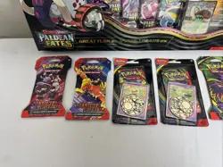 Pokemon Lot of 7 Items as Pictures - S&V Paldean Fates Great Tusk ex PC & More - Image 5