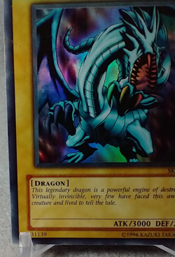 Blue Eyes White Dragon SKE-001 Holo Rare Card Yugioh TCG ✨ #N2E - Image 3