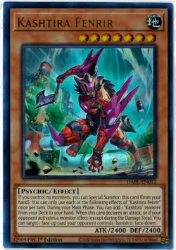Yugioh Kashtira Fenrir Darkwing Blast Ultra Rare 1st Edition DABL-EN012 English - Image 1
