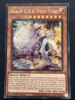 Yugioh Noh-P.U.N.K. Foxy Tune BLMR-EN063 Secret Rare 1st Edition NM - Image 1