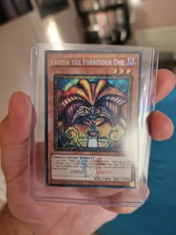 Yugioh! Exodia the Forbidden One EMBLAZONED SECRET 25LP-EN000 WORLD CHAMPIONSHIP - Image 2