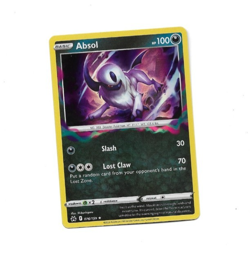 Pokemon TCG Crown Zenith Absol Regular Holo Foil # 076/159 Card NM - Image 1