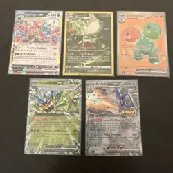 Pokemon 5 Card Lot - EX, Full Art, Trainer Gallery Ultra Rares NM - Image 1