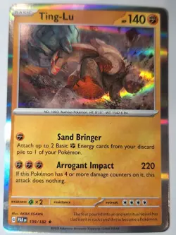 Ting-lu 109/182 - Paradox Rift Pokemon Holo Foil Nice! - Image 1