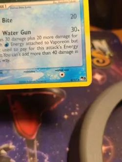 Pokemon TCG Vaporeon Holo Rare Card Pop Series 3 English, 6/17, MP Condition - Image 2