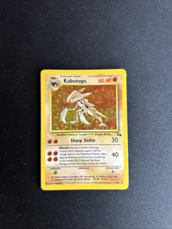 Pokemon TCG Kabutops Holo Rare Card 9/62 Fossil Unlimited 1999 Vintage - Image 2