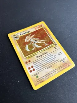 Pokemon TCG Kabutops Holo Rare Card 9/62 Fossil Unlimited 1999 Vintage - Image 3