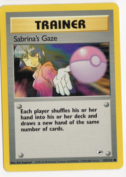 Sabrina's Gaze 125/132 Gym Heroes Pokemon Card - Image 1
