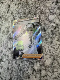 N's Plan 163/086 Scarlet & Violet Black Bolt Holo Pokemon Card Trainer NM - Image 2