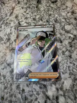 N's Plan 163/086 Scarlet & Violet Black Bolt Holo Pokemon Card Trainer NM - Image 4