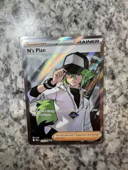N's Plan 163/086 Scarlet & Violet Black Bolt Holo Pokemon Card Trainer NM - Image 5
