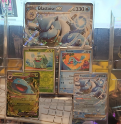 Pokemon 151 Blooming Waters Premium Collection 5 Promo Cards + NM Condition - Image 1