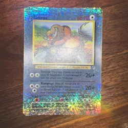 Tauros - Pokemon Card 65/110 - Reverse Holo Legendary Collection - NM - Image 1