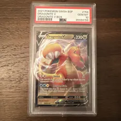 Dragonite V SWSH154 SWSH: Sword & Shield Promo Cards Holo PSA 10 - Image 1