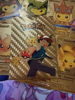 55 Pack Pokemon Card Foil GOLD PACK CARDS TCG GX Fan Art - Image 2