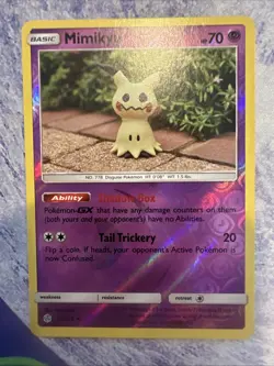 Mimikyu - 97/236 - Rare - Reverse Holo Pokemon Card SM Cosmic Eclipse LP - Image 1