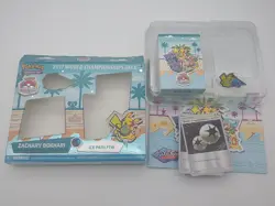 Pokemon 2017 World Championships Deck Zachary Bokhari Ice Path FTW Cards Pin - Image 1