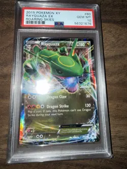 Pokemon TCG Rayquaza XY Black Star Promos Holo Card 60 Promo PSA 10 Gem Mint - Image 1