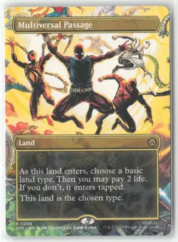 Multiversal Passage (Borderless) R Marvel's Spider-Man 206 NM - Image 1