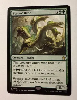 MTG - Heroes' Bane - FDN 0639 - Foundations - Rare - Magic the Gathering - Image 1