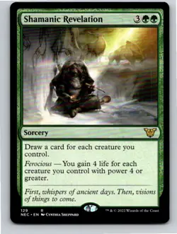 Magic the Gathering Shamanic Revelation Kamigawa: Neon Dynasty Commander MTG - Image 1