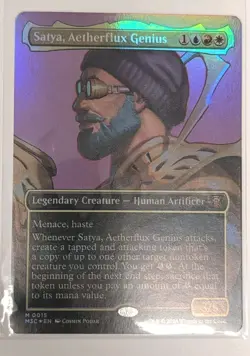 Satya, Aetherflux Genius (Borderless) Modern Horizons 3 Foil - MTG MYTHIC - Image 1