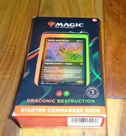 MTG Starter Commander Deck Draconic Destruction Red Green Magic The Gathering - Image 3