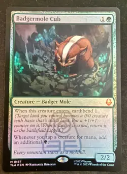 Magic The Gathering - Avatar: The Last Airbender-Badgermole Cub Mythic Foil 0167 - Image 1