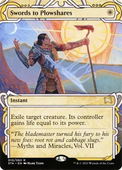 Magic the Gathering (mtg): STA: Swords to Plowshares - Rare - Full Art - Image 1