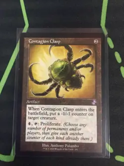 MTG Magic The Gathering Contagion Clasp TSR Retro Frame Artifact Commander - Image 1