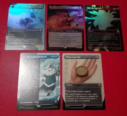 Aang, Swift Savior Borderless Foil Zuko Firebending Master MTG Avatar Bundle - Image 1