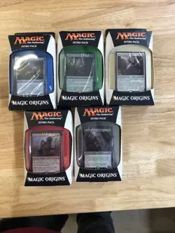 Lot Magic Origins Intro Pack Set of Five MAGIC the Gathering MTG Sealed - Image 1