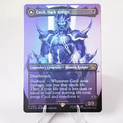 Cecil, Dark Knight Borderless 380 Foil Final Fantasy FIN MTG NM See Video - Image 1