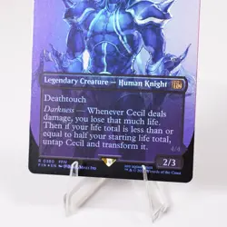 Cecil, Dark Knight Borderless 380 Foil Final Fantasy FIN MTG NM See Video - Image 4