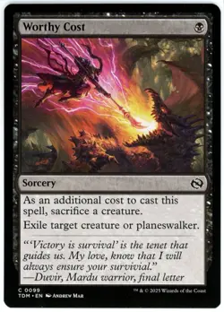 Worthy Cost - 0099 - Tarkir Dragonstorm - MTG - NM/M - Image 1