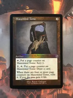 MTG Mazemind Tome FOIL Retro The Brothers' War BRO 30 NM - Image 1