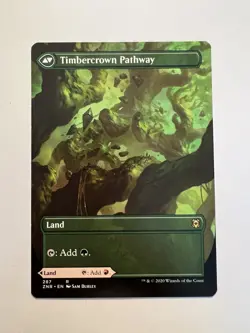 Cragcrown Pathway / Timbercrown Pathway - BORDERLESS - MTG Zendikar Rising - NM - Image 2