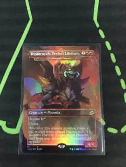 MTG Magic The Gathering Destoroyah, Perfect Lifeform Foil Godzilla Commander - Image 1